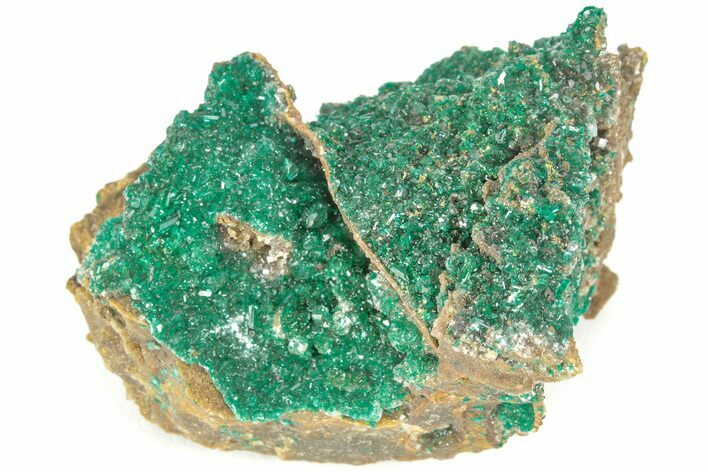 Sparkling Dioptase Crystal Cluster - N'tola Mine, Congo #209686